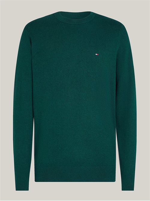 pullover uomo verde TOMMY HILFIGER | MW0MW28046MRC